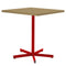 Schaffner Basic Table repas rabattable 70x70cm Rouge 30 Marron Pastel 83 