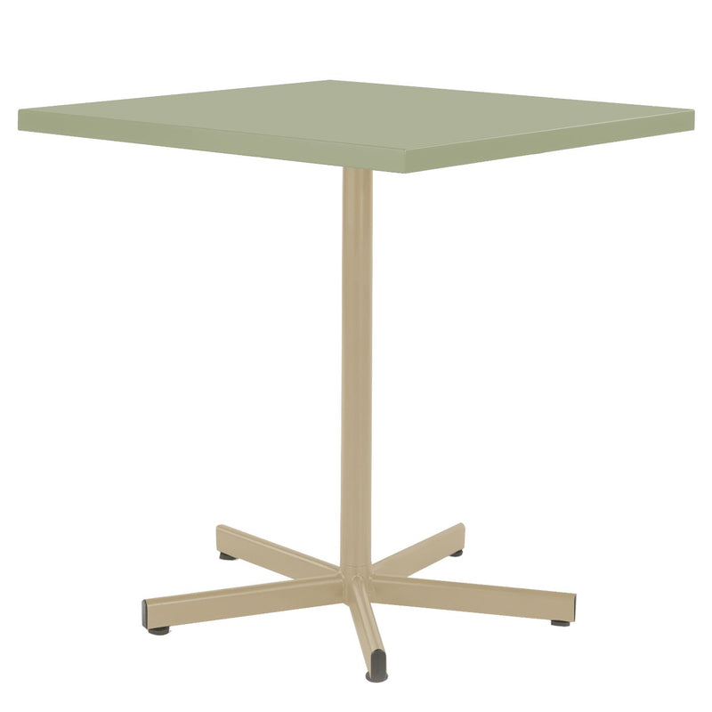 Schaffner Basic Table repas rabattable 70x70cm Sable Pastel 15 Vert Pastel 64 