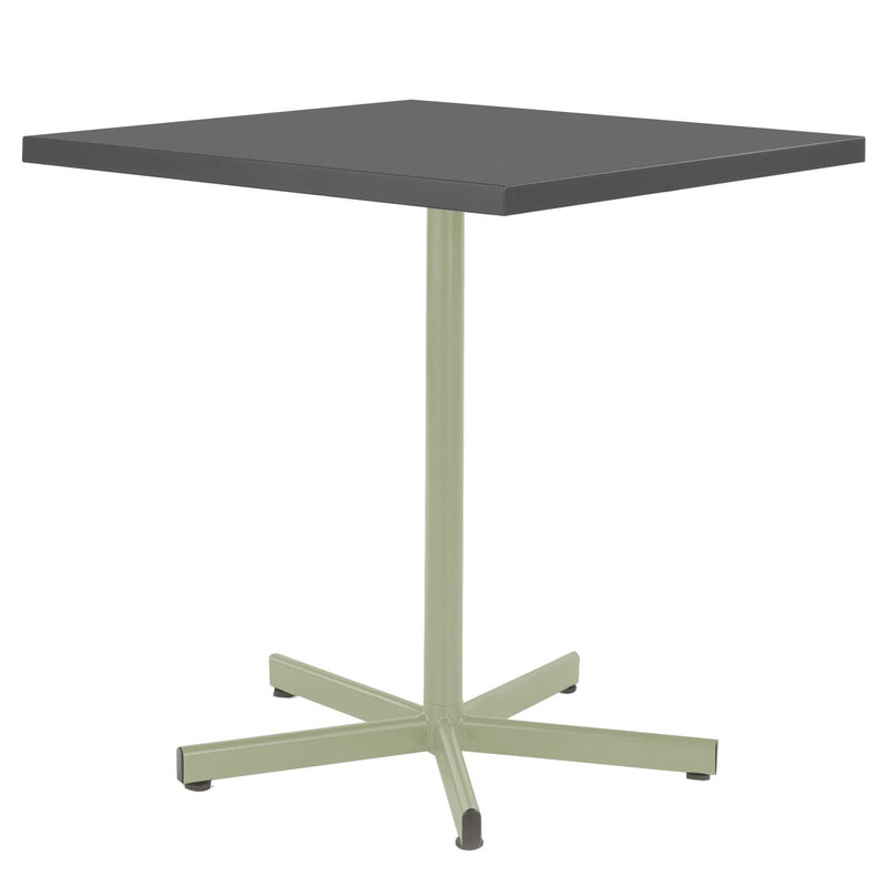 Schaffner Basic Table repas rabattable 70x70cm Vert Pastel 64 Graphite 73 