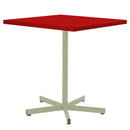 Schaffner Basic Table repas rabattable 70x70cm Vert Pastel 64 Rouge 30 