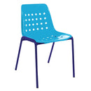 Schaffner Bermuda chaise empilable Bleu 53 Turquoise 58 
