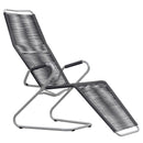 Schaffner Bodensee Chaise longue Spaghetti Gris Argent 78 Anthracite 77 