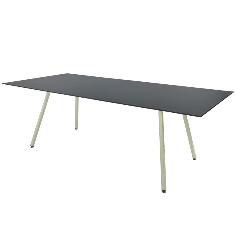 Schaffner Chur table repas rabattable extensible 160/220x90cm Vert Pastel 64 Graphite 73 