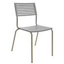 Schaffner Lamello Chaise empilable Champagne 85 Gris Argent 78 