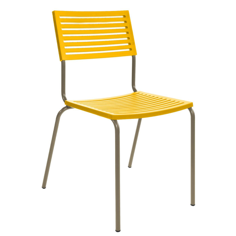 Schaffner Lamello Chaise empilable Champagne 85 Jaune 11 