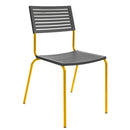 Schaffner Lamello Chaise empilable Jaune 11 Anthracite 77 