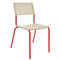 Schaffner Lamello Chaise empilable Rouge 30 Sable Pastel 15 