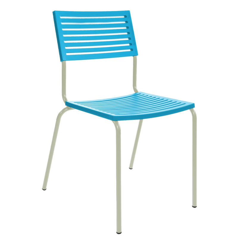 Schaffner Lamello Chaise empilable Vert Pastel 64 Turquoise 58 
