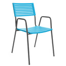 Schaffner Lamello Fauteuil repas Anthracite 77 Turquoise 58 