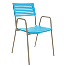 Schaffner Lamello Fauteuil repas Champagne 85 Turquoise 58 