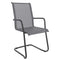 Schaffner Locarno Fauteuil Cantilever empilable Anthracite 77 Gris 20 