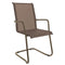 Schaffner Locarno Fauteuil Cantilever empilable Champagne 85 Marron 82 