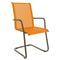 Schaffner Locarno Fauteuil Cantilever empilable Champagne 85 Orange 13 