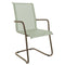 Schaffner Locarno Fauteuil Cantilever empilable Champagne 85 Vert Crème 26 