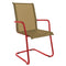 Schaffner Locarno Fauteuil Cantilever empilable Rouge 30 Sable 81 