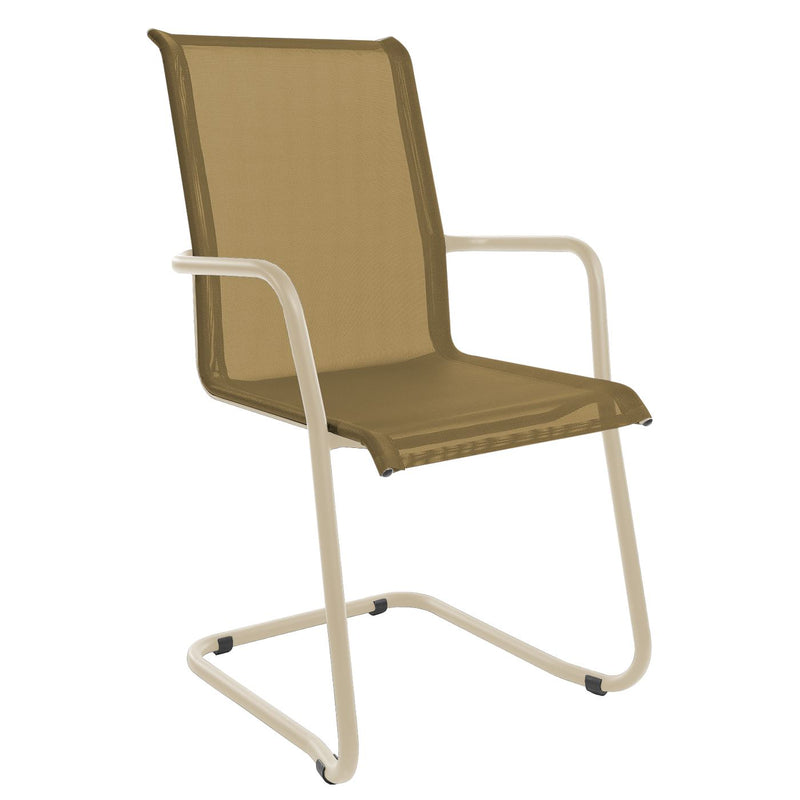 Schaffner Locarno Fauteuil Cantilever empilable Sable Pastel 15 Sable 81 