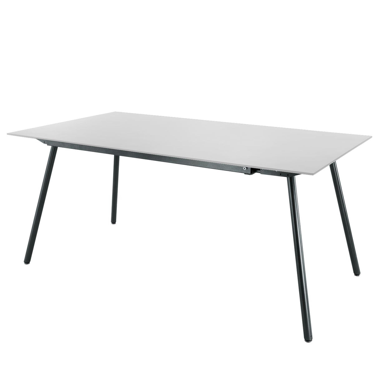 Schaffner Locarno table repas 160x90cm Anthracite 77 Blanc 90 