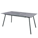 Schaffner Locarno table repas 160x90cm Anthracite 77 Déco Béton dd 