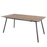 Schaffner Locarno table repas 160x90cm Anthracite 77 Déco Chêne de 