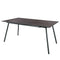 Schaffner Locarno table repas 160x90cm Anthracite 77 Déco Cooperfield dc 