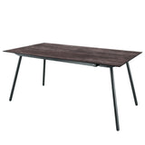 Schaffner Locarno table repas 160x90cm Anthracite 77 Déco Stromboli Foncé da 