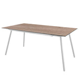 Schaffner Locarno table repas 160x90cm Blanc 90 Déco Chêne de 