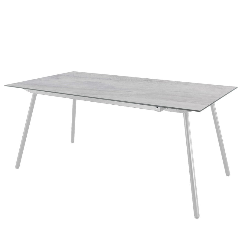 Schaffner Locarno table repas 160x90cm Blanc 90 Déco Stromboli Clair db 