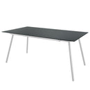 Schaffner Locarno table repas 160x90cm Blanc 90 Graphite 73 