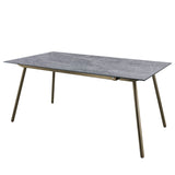 Schaffner Locarno table repas 160x90cm Champagne 85 Déco Béton dd 