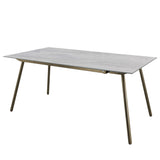 Schaffner Locarno table repas 160x90cm Champagne 85 Déco Stromboli Clair db 
