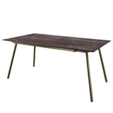 Schaffner Locarno table repas 160x90cm Champagne 85 Déco Stromboli Foncé da 