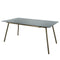 Schaffner Locarno table repas 160x90cm Champagne 85 Gris Argent 78 