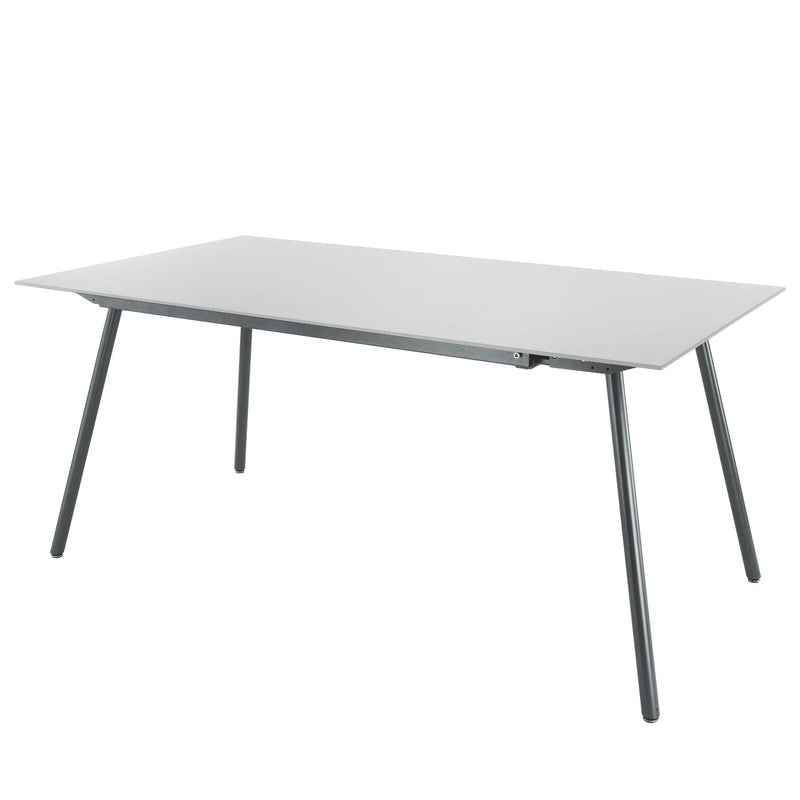 Schaffner Locarno table repas 160x90cm Graphite 73 Blanc 90 