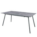Schaffner Locarno table repas 160x90cm Graphite 73 Déco Béton dd 