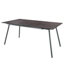 Schaffner Locarno table repas 160x90cm Graphite 73 Déco Cooperfield dc 