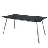 Schaffner Locarno table repas 160x90cm Gris argent 78 Anthracite 77 