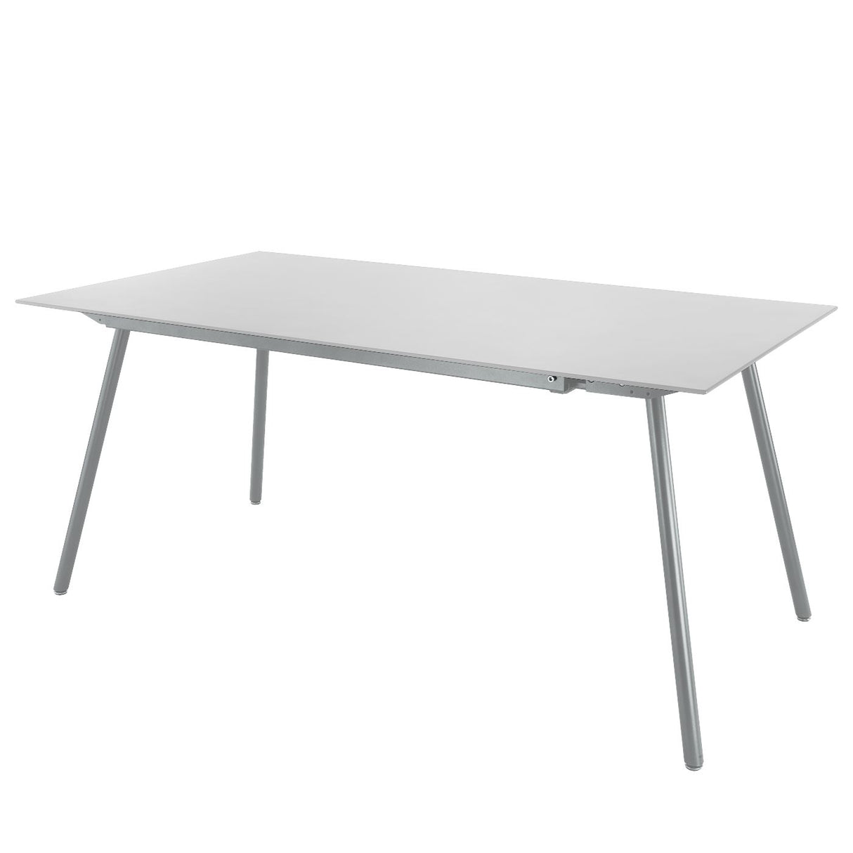 Schaffner Locarno table repas 160x90cm Gris argent 78 Blanc 90 