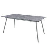 Schaffner Locarno table repas 160x90cm Gris argent 78 Déco Béton dd 