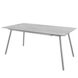 Schaffner Locarno table repas 160x90cm Gris argent 78 Déco Stromboli Clair db 