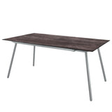 Schaffner Locarno table repas 160x90cm Gris argent 78 Déco Stromboli Foncé da 