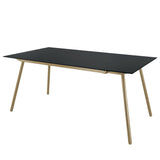 Schaffner Locarno table repas 160x90cm Marron Pastel 83 Anthracite 77 