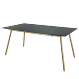 Schaffner Locarno table repas 160x90cm Marron Pastel 83 Graphite 73 