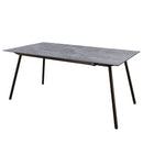Schaffner Locarno table repas 160x90cm Moka 88 Déco Béton dd 