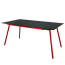 Schaffner Locarno table repas 160x90cm Rouge 30 Anthracite 77 