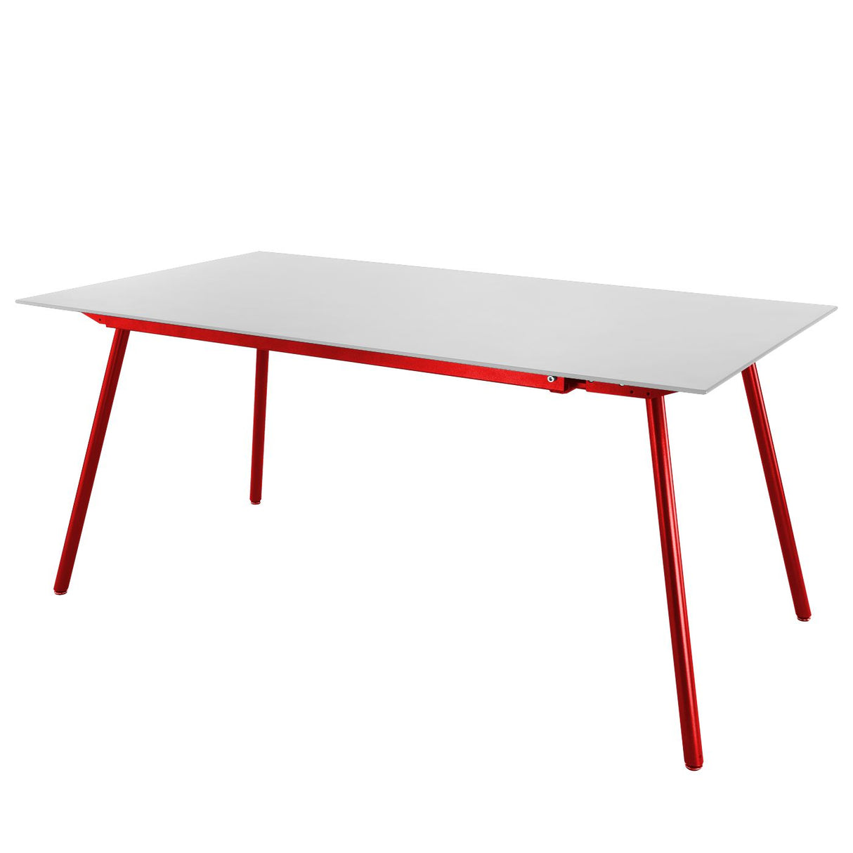 Schaffner Locarno table repas 160x90cm Rouge 30 Blanc 90 