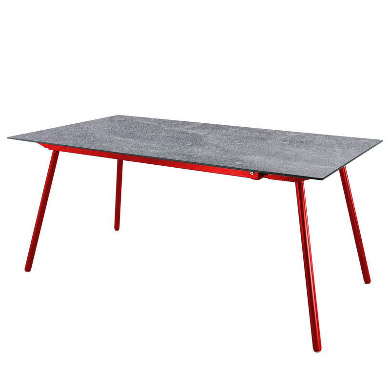 Schaffner Locarno table repas 160x90cm Rouge 30 Déco Béton dd 