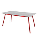 Schaffner Locarno table repas 160x90cm Rouge 30 Déco Stromboli Clair db 