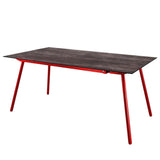 Schaffner Locarno table repas 160x90cm Rouge 30 Déco Stromboli Foncé da 