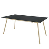 Schaffner Locarno table repas 160x90cm Sable Pastel 15 Anthracite 77 