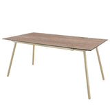 Schaffner Locarno table repas 160x90cm Sable Pastel 15 Déco Chêne de 